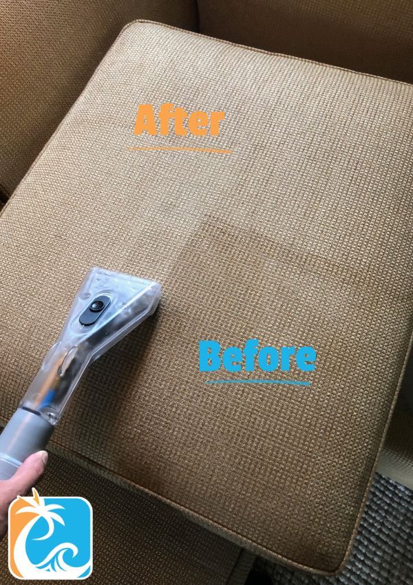 Upholstery Cleaning Results 1