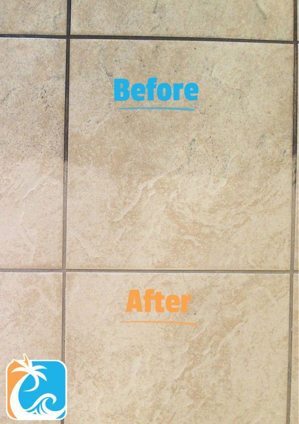 Tile Grout Cleaning Results 1